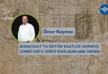 MANAVGAT’TA BÜTÜN SAATLER DURMUŞ ÇÜNKÜ CHP’Lİ AYKUT KAYA AÇIKLAMA YAPMIŞ