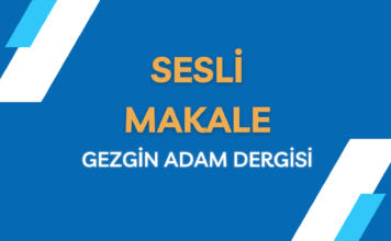 SESLİ MAKALE YAYINDA