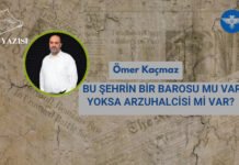 BU ŞEHRİN BİR BAROSU MU VAR YOKSA ARZUHALCİSİ Mİ VAR?