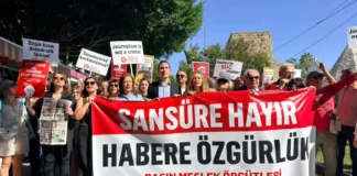 ANTALYA’DA SANSÜRE HAYIR EYLEMİ YAPILDI